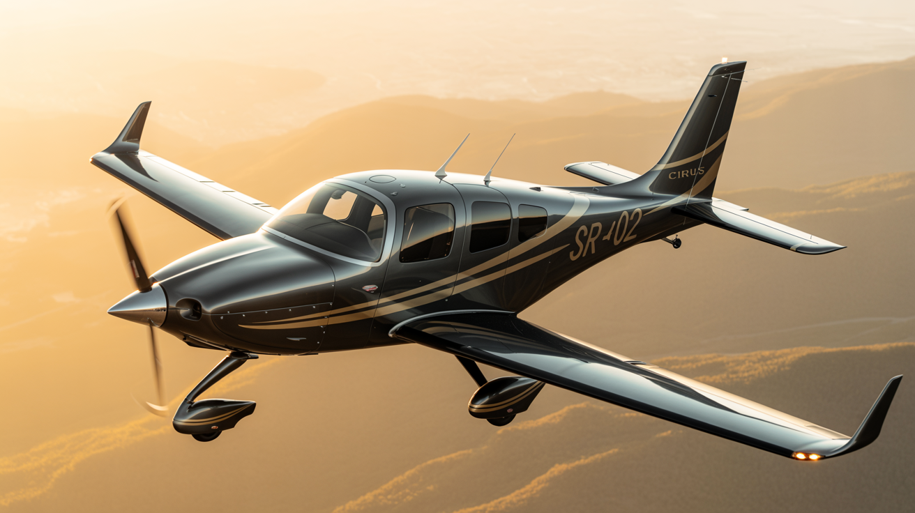 Cirrus SR22 with graphite and gold wrap