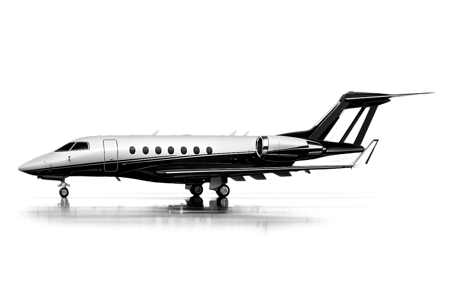 Classic private jet with premium vinyl cladding by LUX Skin